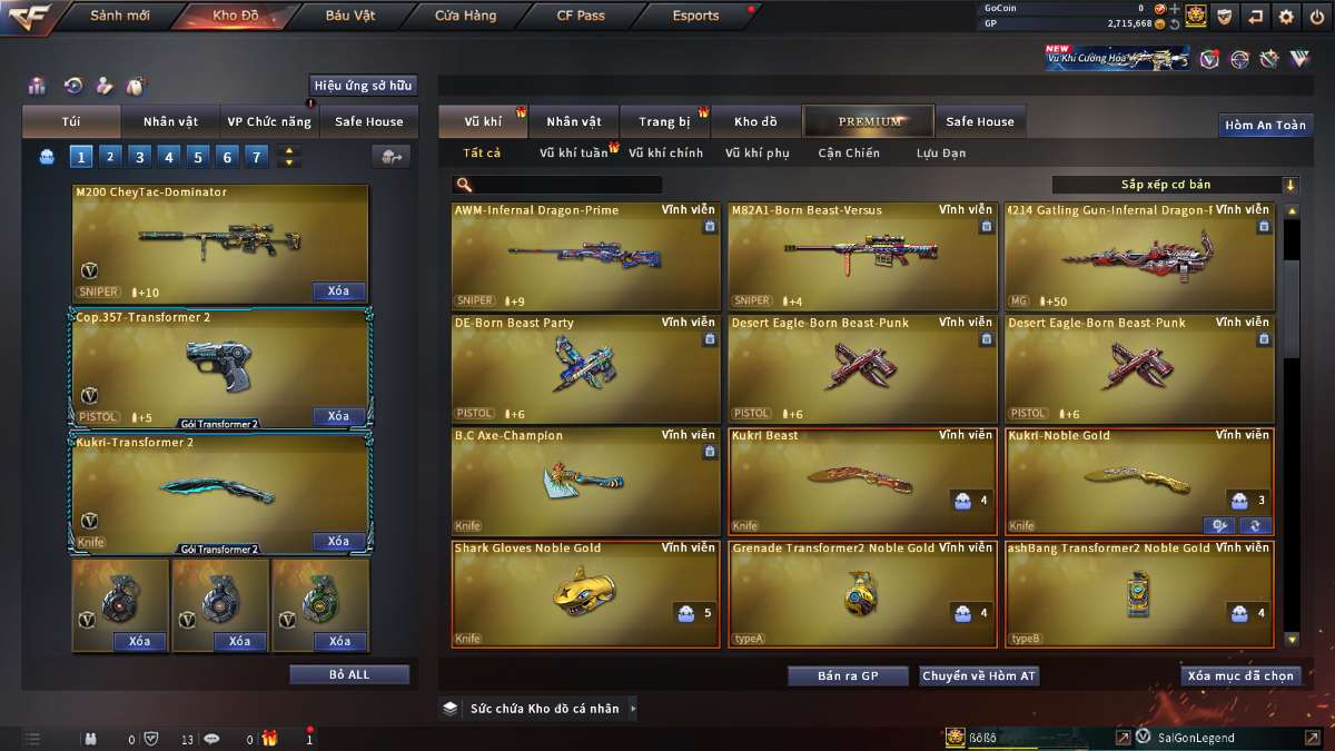 shop acc cf uy tin gia re